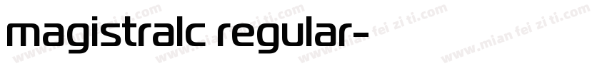 magistralc regular字体转换